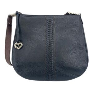 Brighton Aidan Leather Shoulder Bag Black